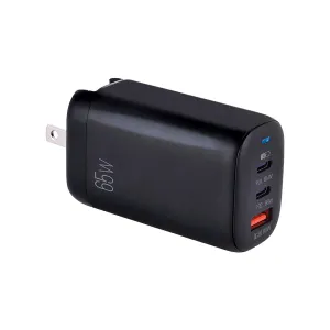 Cargador de Pared Argom Volta P8 65W GAN 3 Dual PD Type-C USB ARG-AC-0126BK Black — ARGOM TECH