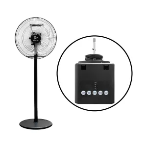 VENTILADOR RECARGABLE 16Pulgadas Recargable LED Duracion Batr. 3.5H Full Carga - Medio Bajo 40H — GENERICOS