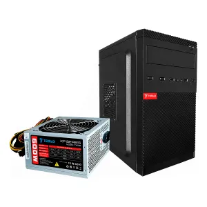 Case Terra Mic TX-1706C Fuente de Poder 600W Fan 12CM Black — GENERICOS
