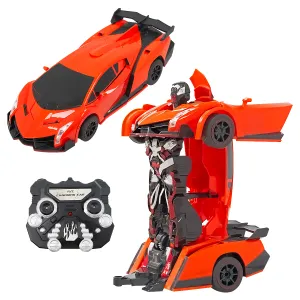 Robot Transformers Car Troopers Fierce Radio Control Changing Car Varios Colores — GENERICOS