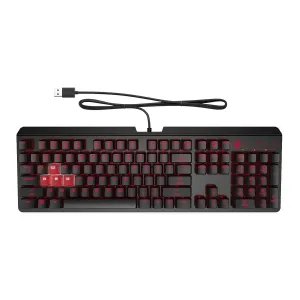 Teclado Omen BY HP Encoder Red USB Black — HEWLETT PACKARD