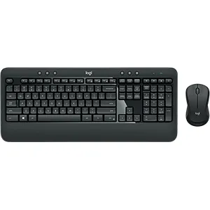 Teclado-Mouse Combo Logitech MK540 Negro Advanced Wireless USB Unifying Plug and Play — LOGITECH
