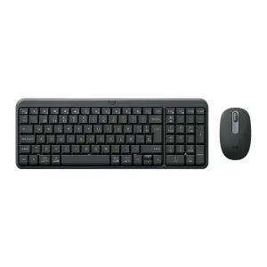 Teclado Logitech - Mouse MK250 Compact Bluetooth Wireless Black — LOGITECH