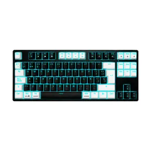 Teclado Mecanico Tengu RGB Negro Blanco Switch Rojo Yokai Wifi-Wired Gamer — GENERICOS