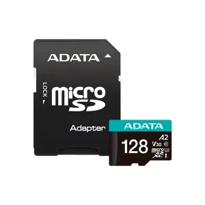 MEMORY CARD MicroSDXC 128GB UHS-I U3 V30 Clase 10 A2 MicroSD con Adaptador — A-DATA Technology