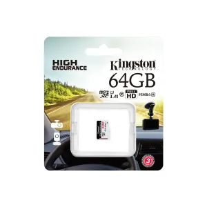 Micro-Sd Kingston Sdxc 64GB Endurance 95R-30W C10 A1 Uhs-I Card — KINGSTON