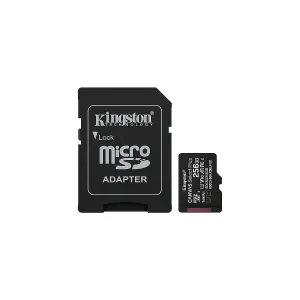 MICRO-SD SDCS3 KINGSTON 256GB CANVAS Select Plus Gen3 150MB-s with Adapter — KINGSTON