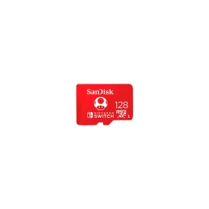 Memory Sandisk micro-SDXC 128GB 100MBs with Licencia Nintendo Switch — SANDISK