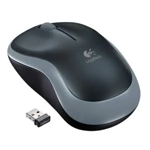 Mouse Logitech M185 Negro-Plateado Wireless USB Plug and Play — LOGITECH