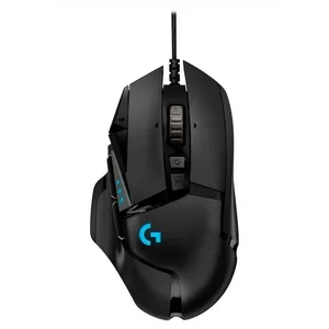 Mouse Logitech Gaming G502 Negro Hero 16K G-Hub Peso Ajustable RGB Lightsync USB Alambrico — LOGITECH