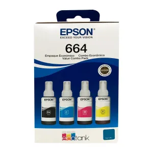 Kit Botellas Epson T664520 4 Colores Black-Cyan-Magenta-Yellow — EPSON