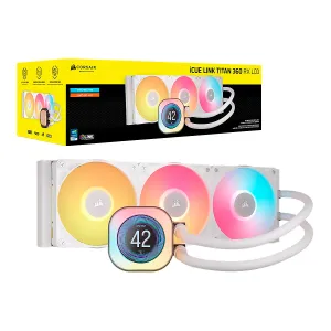 Cooler Corsair Icue Link Titan 360 RX LCD Liquid CPU for Intel 1851 AMD-AM5 — CORSAIR